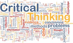 Critical Thinking Background Concept